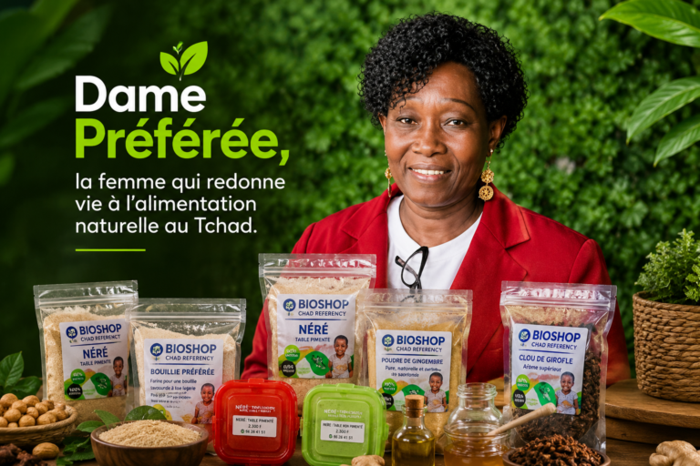 Dame Préférée, la femme qui redonne vie à l’alimentation naturelle au Tchad.
